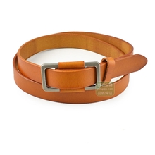 新款简约头层牛皮腰带女士韩版潮流百搭装饰打结真皮皮带TG008