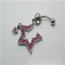 厂家批发五角星肚脐环、滴油吊饰、人体穿刺饰