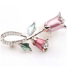 正品饰品韩版复古时尚高档胸针女花卉镶钻合金胸花水钻别针批发