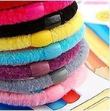 淘宝热卖地摊货PJ007质感线珠舒适不缠发头绳多色义乌饰品批发