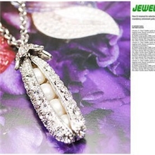 80164韩版毛衣链韩国明星饰品热卖爆款满钻豌豆毛衣链