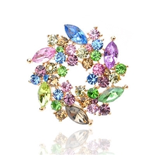 水钻胸针韩国水晶胸花批发领针别针A0001