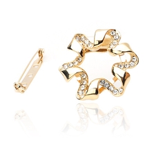 水钻丝巾扣批发胸针丝巾扣两用花环韩版丝巾扣空姐百搭B0001