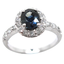 天然蓝宝石戒指925银饰品供应批发