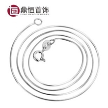 韩版S925纯银八角蛇项链柔软顺滑项链锁骨链大量现货批发
