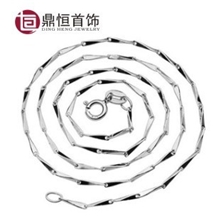 淘宝热销女款瓜子链批发925纯银项链纯银镀白金项链纯银配链