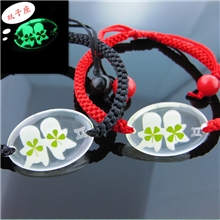 幸运四叶草星座手链批发夜光12星座手链红绳收缩进口线多款