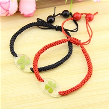 异虫堂正品幸运四叶草红绳手工编织手链新年时尚男女祝福礼品