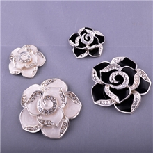 diy合金配件饰品批发/镶钻山茶花/手机美容/DIY/手机贴钻批发