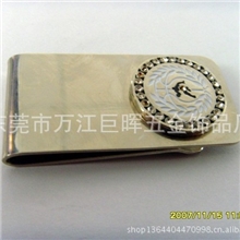 【厂家直销】高档精美金属钱夹锌合金印刷钱夹不锈铁不锈钢钱夹