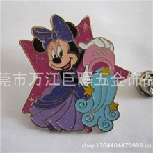 2013新款假珐琅金属徽章上市烤漆加闪粉徽章卡通动漫金属徽章