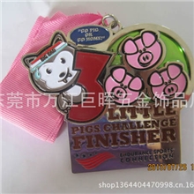 新款猫咪金属奖牌烤漆加透明漆金属奖牌锌合金电镀奖牌