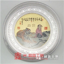 深圳鑫和鑫专业批发供应定做彩印纪念币移印纪念章logo彩印