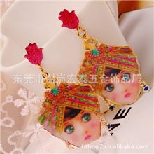 厂家生产耳环、耳钉、耳坠|异国情调|Q版青春美少女耳坠