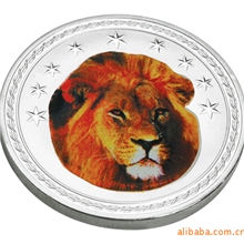 供应纯银纪念币烤漆纪念币可来样加工定做