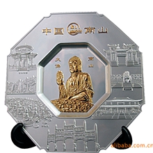 专业生产定制合金纪念盘合金镀银纪念盘