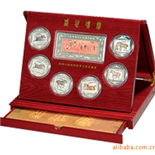 【批量供应】各种纯银礼盒套装纪念币金属纪念币（图）