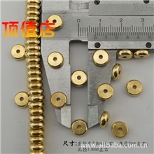 8mm黄铜隔片藏饰佛珠配件尼泊尔念珠铜隔片扁珠隔珠纯铜垫片