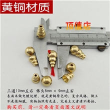 10mm黄铜三通+佛头批发藏式佛珠念珠DIY配件材料尼泊尔风格