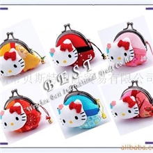 厂家直销日本和风笑梦琉系列HelloKitty和风哇口零钱包