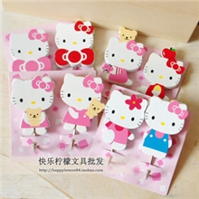 日单Hellokitty原木粘贴挂钩|粘钩对装6款