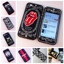 RJ潮牌彩膜夜光苹果5s贴纸iphone4保护膜4s贴膜手机卡通图案配件