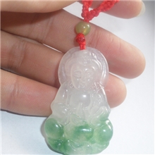 低价青花玉观音佛项链玉器饰品挂件吊坠量大从优
