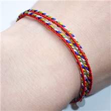 七彩本命年红绳子手链手工编织情侣辟邪保平安转运
