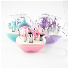 苹果型美甲套装指甲刀套装美容美妆工具十件套批发一件代发