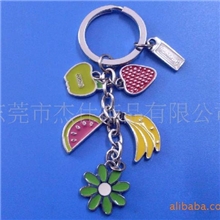 供应仿真食品钥匙扣水果食物金属钥匙扣