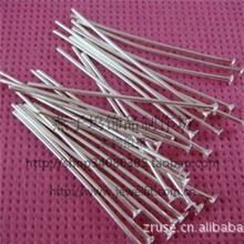 DIY饰品配件饰品材料20/26/30/35/40/50mm银色平针T针
