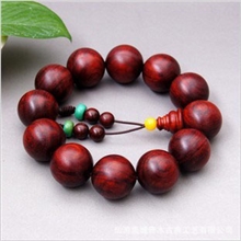 批发小叶紫檀影子水波纹带金星手串佛珠念珠20MM紫檀手链老料