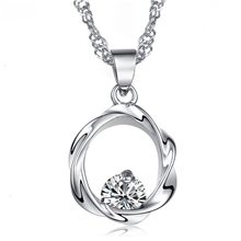 绽放幸福女士梅花吊坠淘宝热卖项链韩国饰品批发银饰挂坠项饰