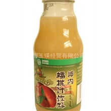 新疆特产神内蟠桃汁饮料238ml玻璃瓶装饮料批发