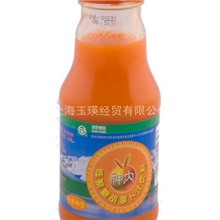 新疆特产石河子神内胡萝卜汁饮料玻璃瓶装238ml无污染无公害