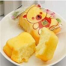 批发美时乐熊仔蛋糕动物面包好吃的早餐点心小面包休闲零食