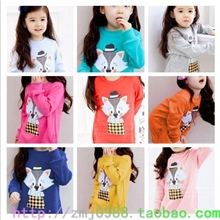 女童连衣裙T恤儿童小孩宝宝果色休闲装童装一件代发