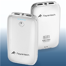 飞人智能移动电源白色精致手机电脑充电器商务礼品定制