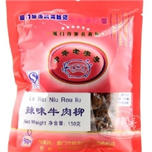 黄胜记辣味牛肉柳150g厦门鼓浪屿特产食品牛肉条牛肉丝