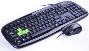 力拓JT-601键鼠套装有线PS/2键盘USB鼠标
