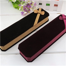 蝴蝶结长方形绒布高档珠宝饰品首饰盒项链手链包装盒饰品盒批发