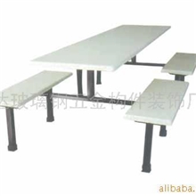 供应玻璃钢四---八人坐餐桌椅(图)餐桌。员工餐桌，厨房桌子