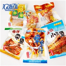 大连特产汇海佳海味休闲食品批发5种食品150g样品狂送