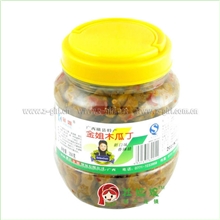 批发酱腌菜，爽口菜大头菜，香辣脆酱菜，350克瓶装金姐木瓜丁