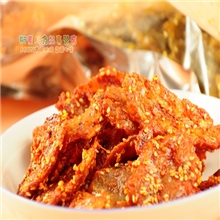 批发香辣小红鱼块即食海味零食一箱10斤红娘鱼