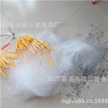 厂家直销渔网1.2*50m3指6CM网孔三层渔网渔具特价优惠中