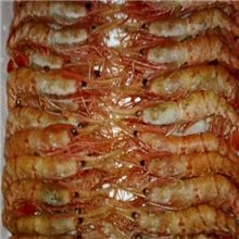 牡丹虾北朝鲜海鲜牡丹虾。小红虾雪蟹鳕蟹