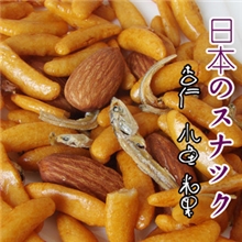 批发日本风味零食佳乃德杏仁小鱼干80g补钙补锌