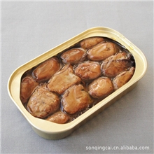 批发出口欧美海鲜罐头即食烟熏牡蛎罐头生蚝海蛎子85克