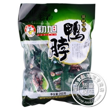 温州特产初旭真空包装鸭脖子批发休闲包装绿色食品休闲零食